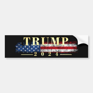 Sticker pare-chocs Regal Golden Donald Trump