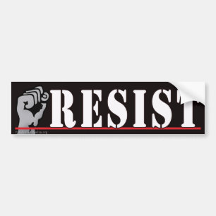 Sticker pare-chocs "Résiste"