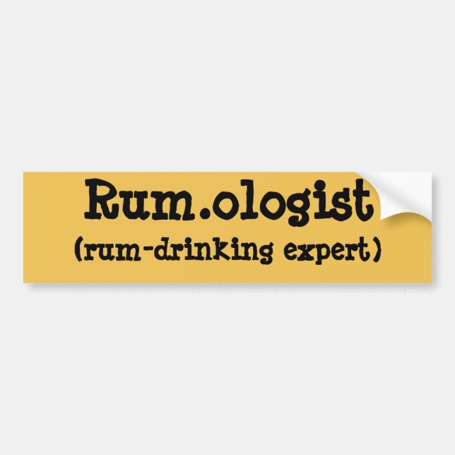 Sticker pare-chocs Rum.ologist (Devant)