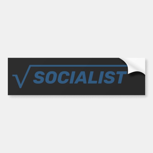 Sticker pare-chocs "socialiste radical" (Devant)