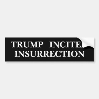 Sticker pare-chocs "Trump Incité Insurrection"