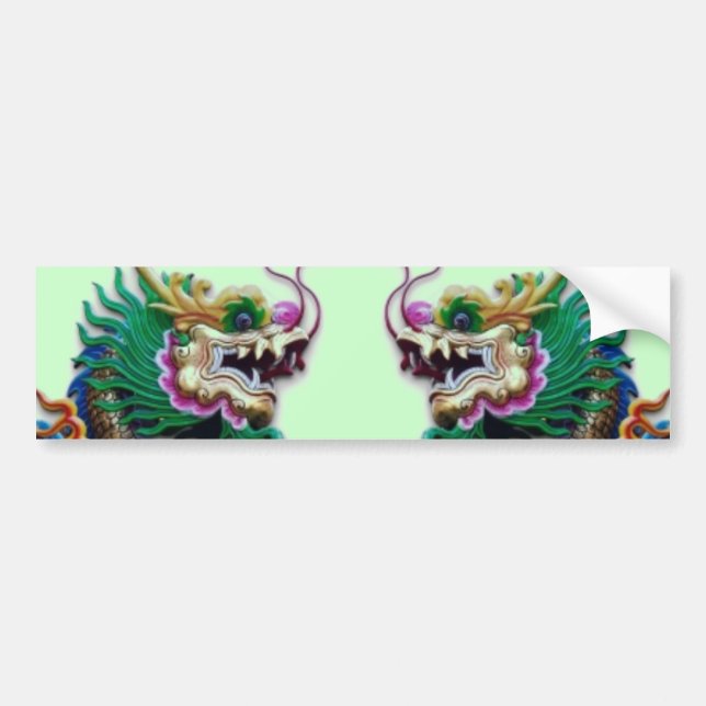 Sticker pare-chocs Twin Dragons (Devant)