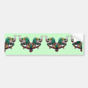 Sticker pare-chocs Twin Dragons