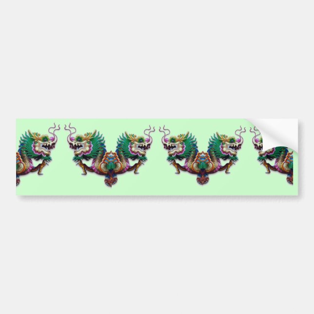 Sticker pare-chocs Twin Dragons (Devant)