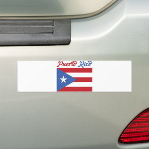 Sticker pare-chocs unique avec drapeau Porto Rico