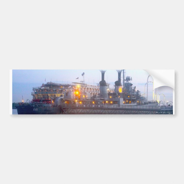 Sticker pare-chocs USS KIDD DD 661 (Devant)