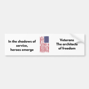 Sticker pare-chocs vétéran - Architecte de la libe