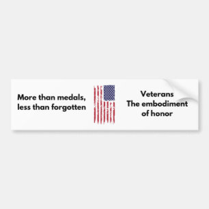 Sticker pare-chocs vétéran - Embogage d'honneur