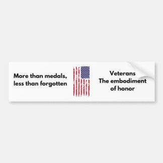 Sticker pare-chocs vétéran - Embogage d'honneur