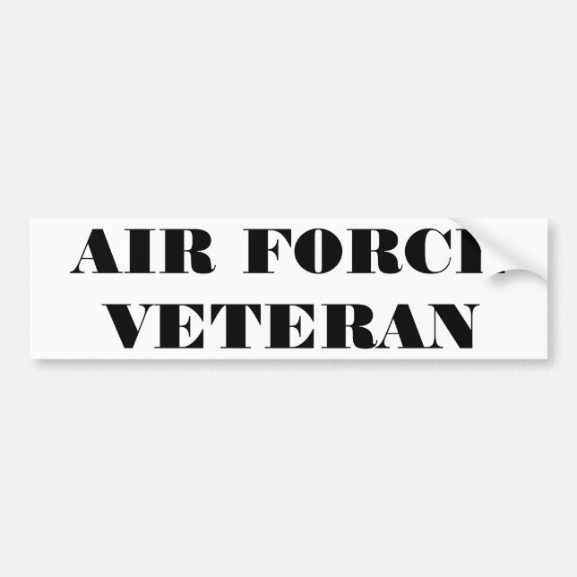 Sticker pare-chocs Vétérinaire de la Force aérienn (Devant)
