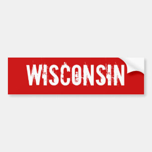 Sticker pare-chocs Wisconsin