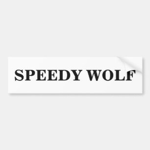 Sticker pare-chocs Wolf Speedy