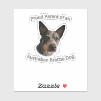 Sticker Parent fier de chien australien Brattle