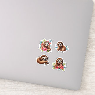 Sticker Paresseux Tropical