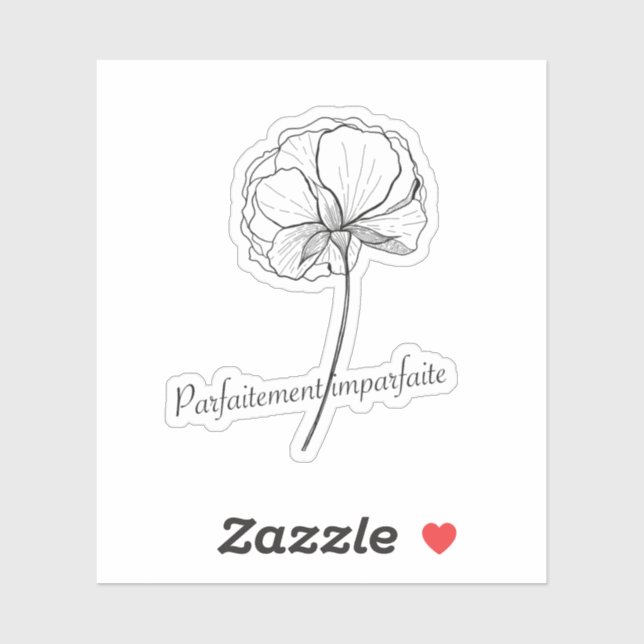Sticker parfaitement imparfait (Feuille)
