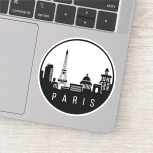 Sticker Paris City Skyline