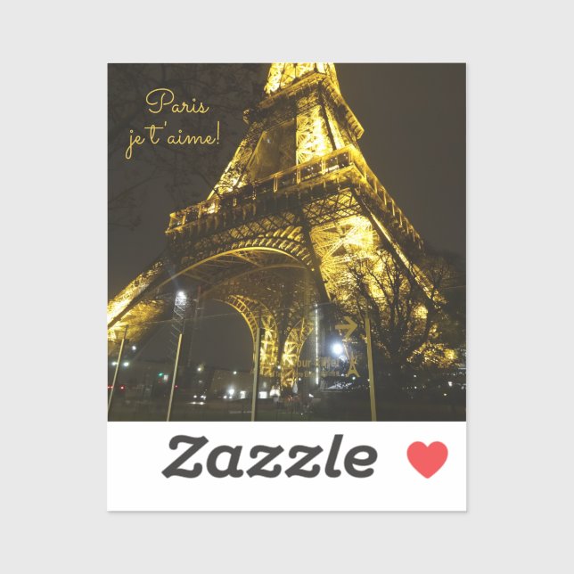 Sticker Paris. France. Tour Eiffel (Feuille)