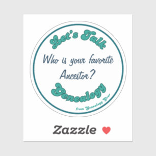 Sticker Parlons généalogie : l'ancêtre favori