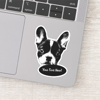 Sticker Parole de chien de taureau français mignon
