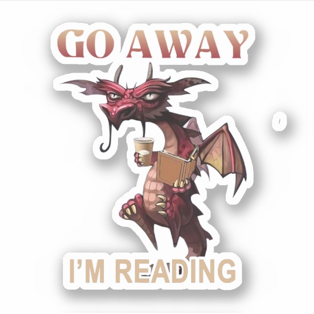 Sticker Pars Je Lis Le Livre Dragon (Devant)