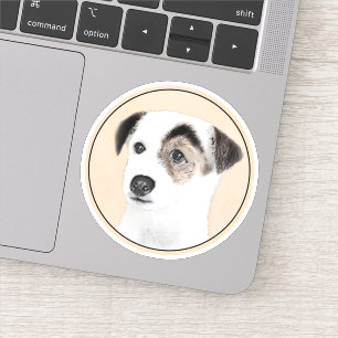 Sticker Parson Jack Russell Terrier Peinture - Chien Art