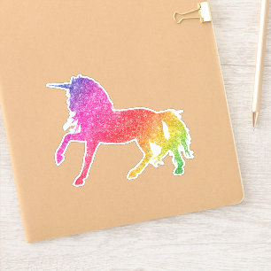 Sticker Parties scintillant arc-en-ciel Unicorn Jolie étin
