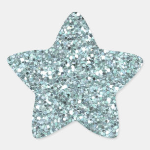 Sticker Parties scintillant bleues