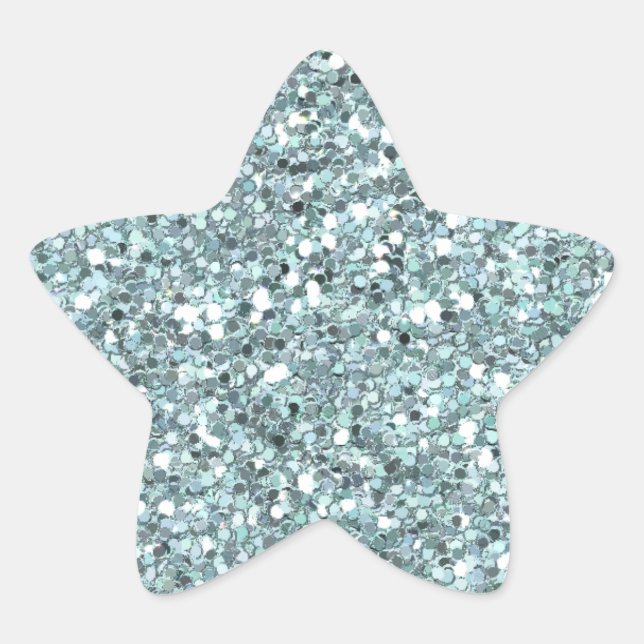 Sticker Parties scintillant bleues (Devant)