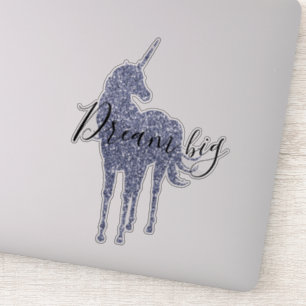 Sticker Parties scintillant violette Unicorne