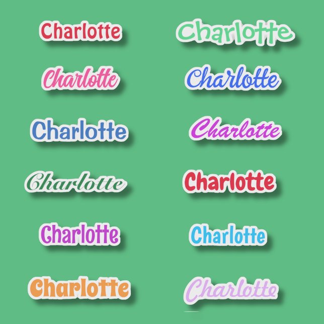 Sticker Party Favor Name Waterproof  (Créateur téléchargé)