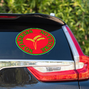 Sticker Pas d'agriculteurs, pas de nourriture, pas d'aveni