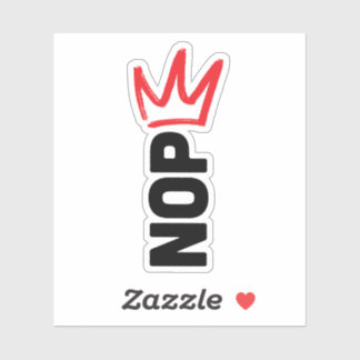 Sticker Pas de bouton de rois