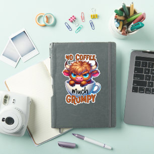 Sticker Pas de café beaucoup grincheux