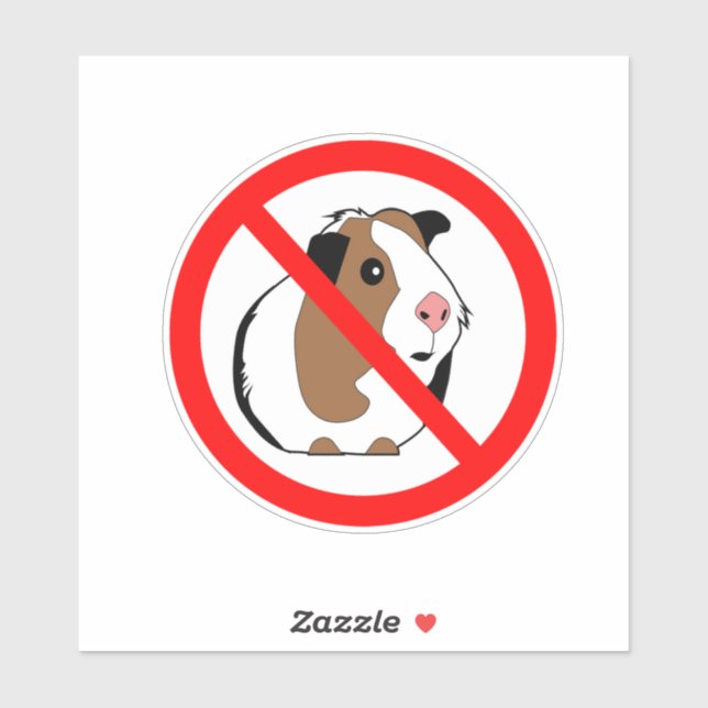 Sticker Pas de cochon de Guinée (Feuille)