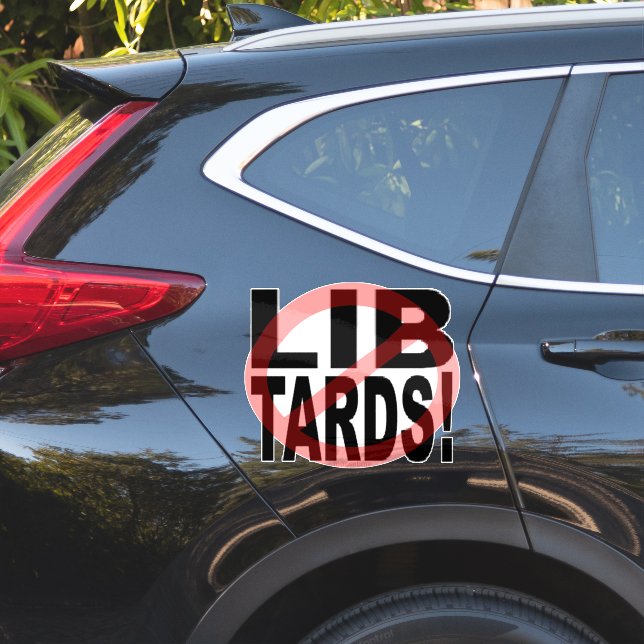 STICKER PAS DE LIBTARDS !  (Coté voiture)