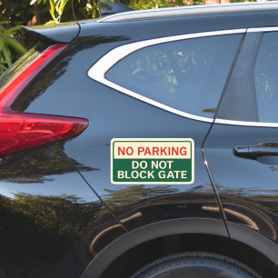 Sticker Pas de parking Ne Bloque Pas La Porte Signale