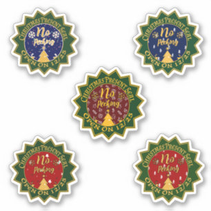 Sticker Pas De Pékin Ne S'Ouvre Pas Jusqu'À Noël Couleur V
