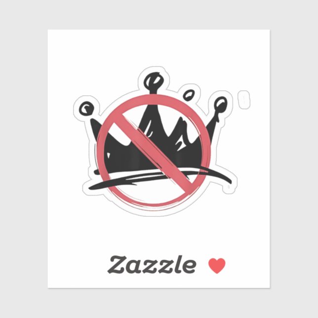 Sticker Pas De Rois En Amérique 2025 4 juillet (Feuille)