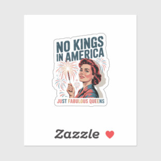 Sticker Pas de rois en Amérique Fabuluses Queens Fierté 20