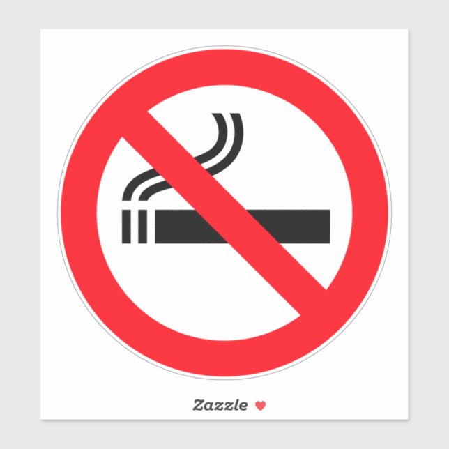 Sticker Pas de tabac (Feuille)