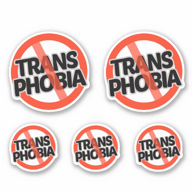 Sticker Pas de transphobie (Devant)