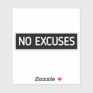 Sticker Pas d'Excuses - Citation de salle de sport, salle