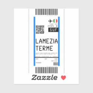 Sticker Passe d'embarquement à Lamezia Terme (SUF)
