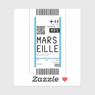 Sticker Passe d'embarquement à Marseille (MRS)