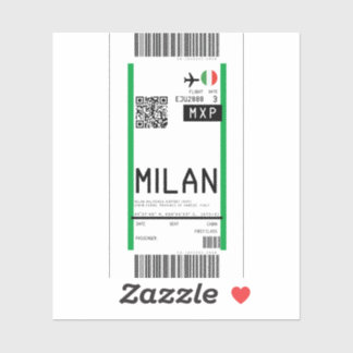 Sticker Passe d'embarquement à Milan (MXP)