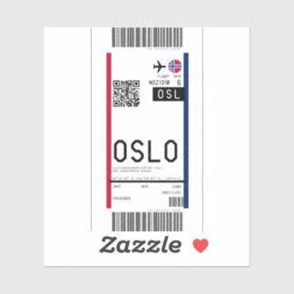 Sticker Passe d'embarquement à Oslo (OSL)