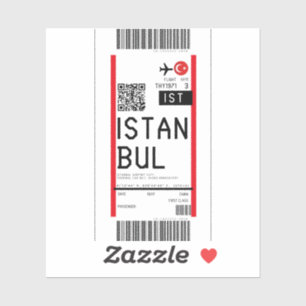 Sticker Passe d'embarquement pour Istanbul (IST)