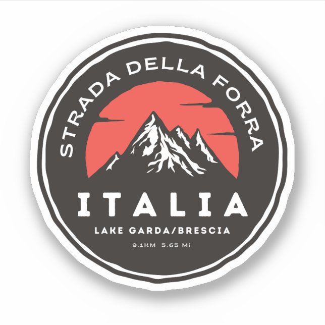 Sticker passo della forra à moto italien apls (Devant)