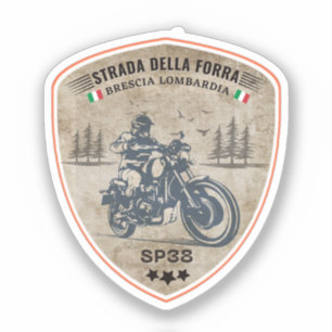 Sticker passo della forra dans les applications moto itali