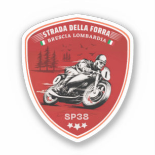 Sticker passo della forra dans les applications moto itali